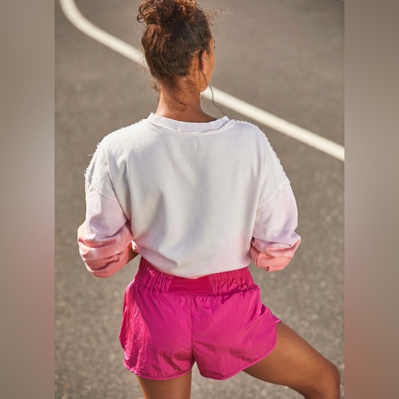 Free People - The Way Home Shorts - Raspberry - Picture 2 of 4